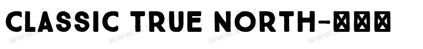 classic true north字体转换